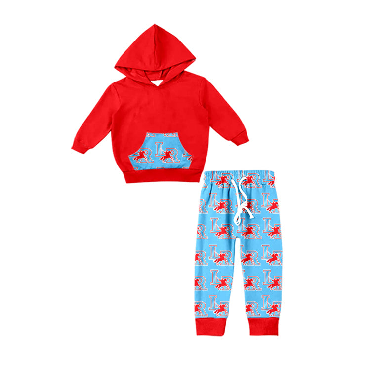 baby boy LR team design hoodie set