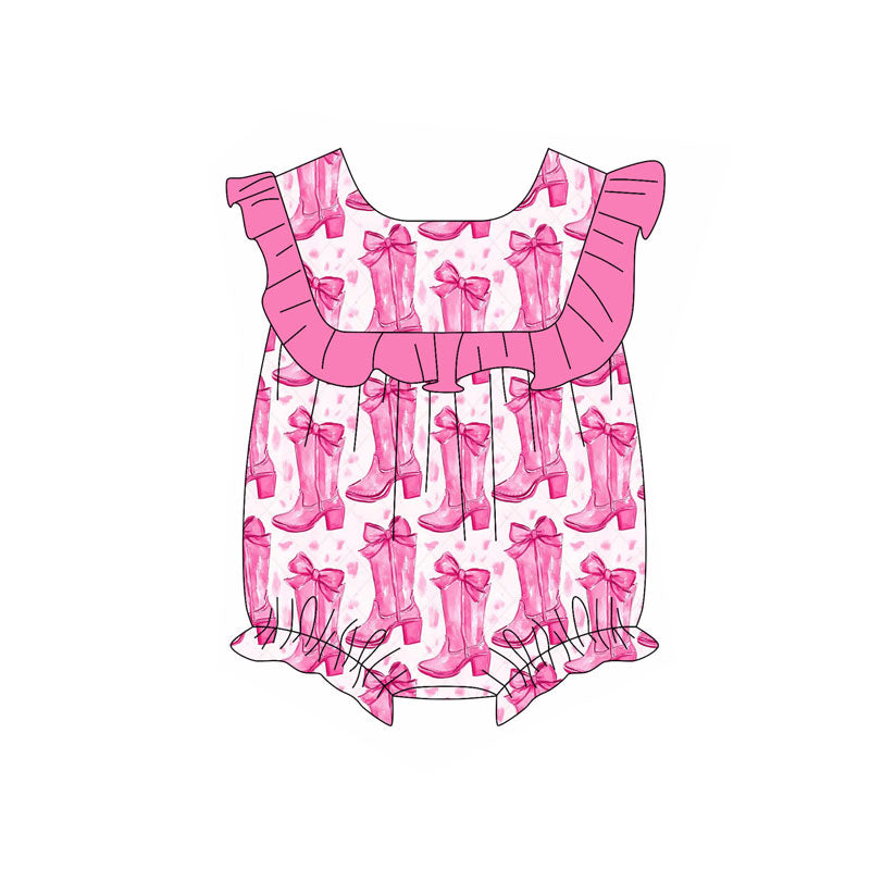 Western cowgirl boots summer romper