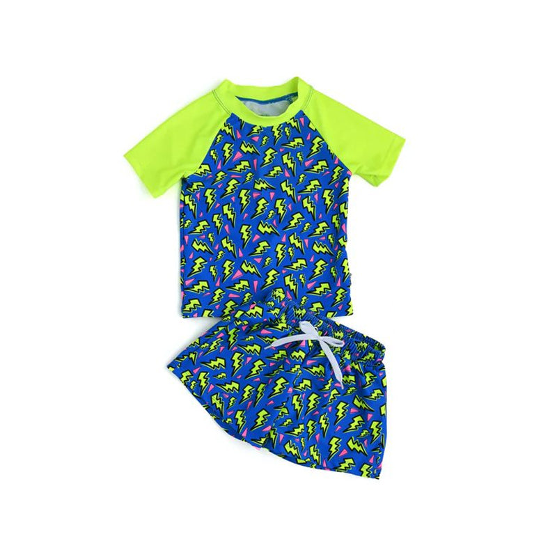 baby boy flash two pieces summer swimwear