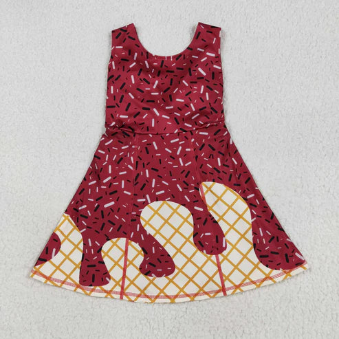 Baby girls wine red active wear athletic summer yoga matching clothes
