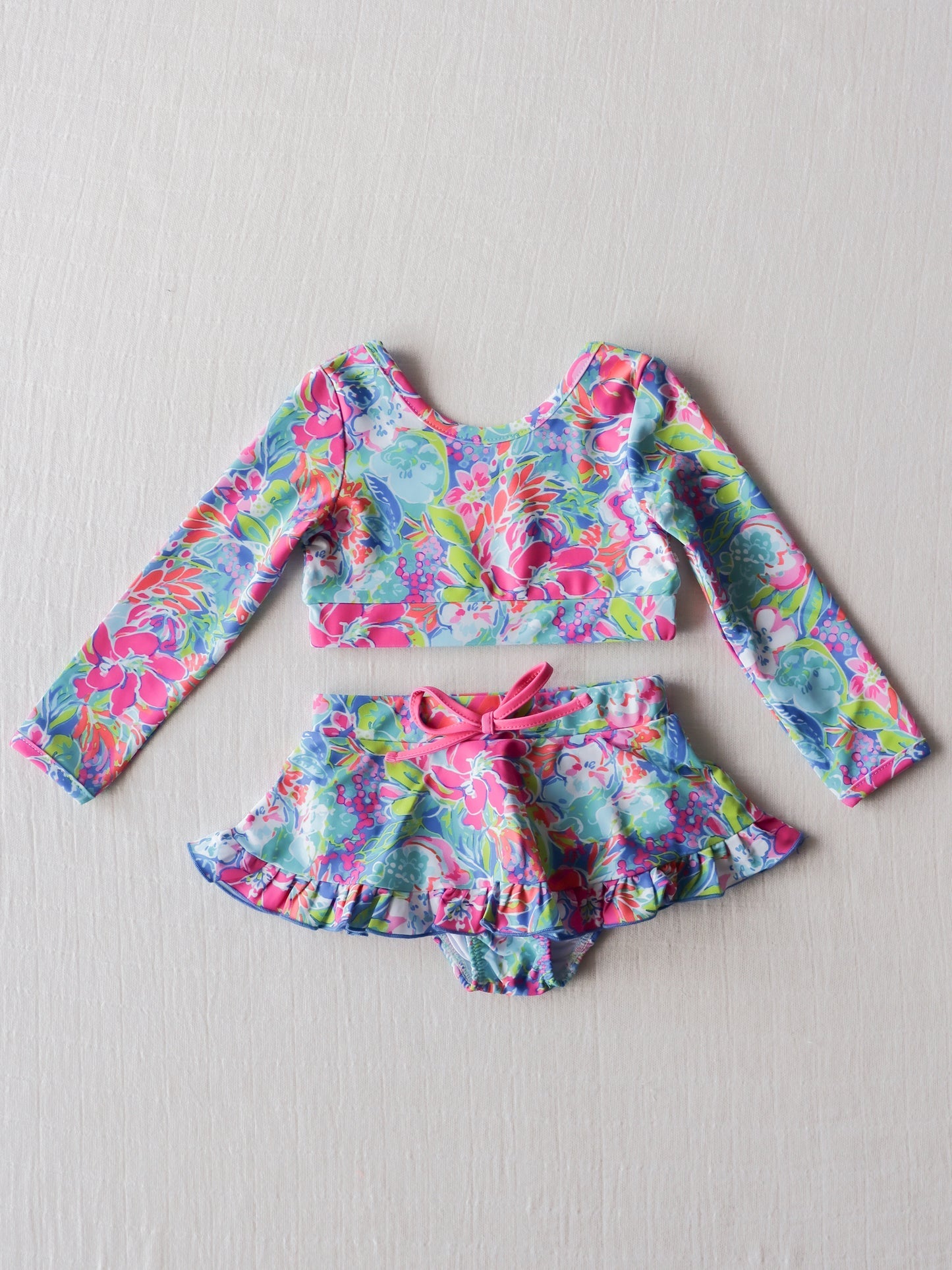 baby girls summer two pieces bathing suit
