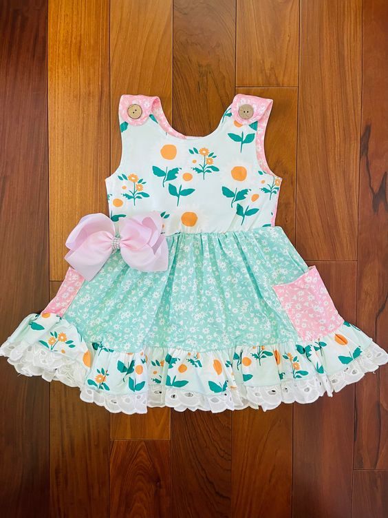 infant toddle girls floral boutique dress