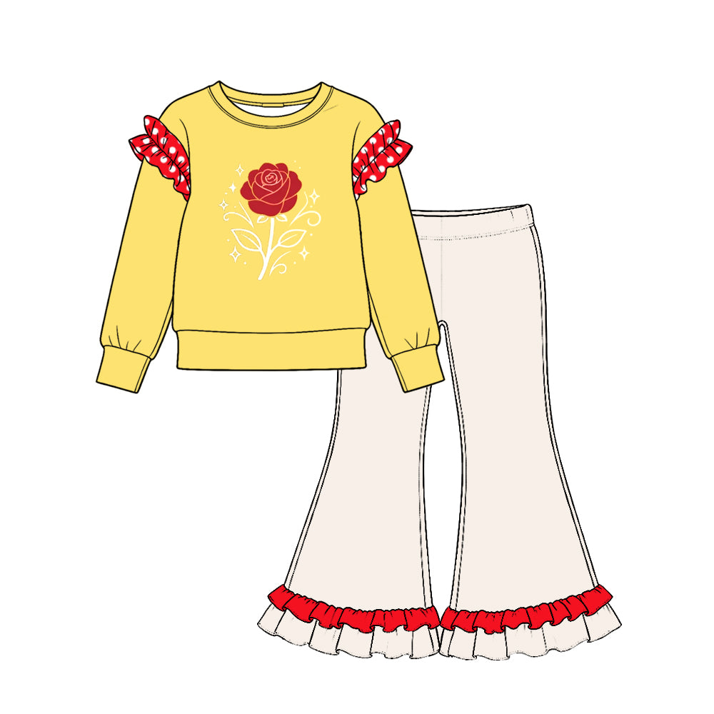 Princess design girl long sleeve outfit preorder