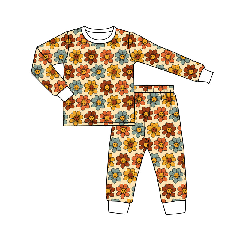 baby girl long sleeve fall season top matching pants custom design outfit