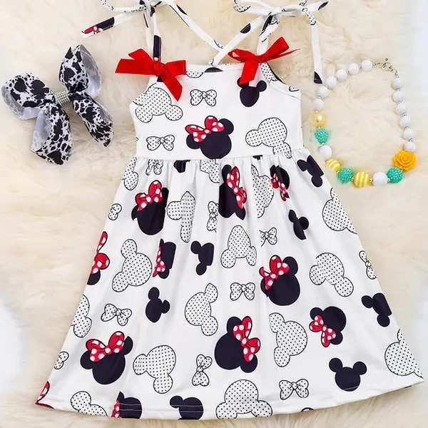 Baby girl cartoon straps dress