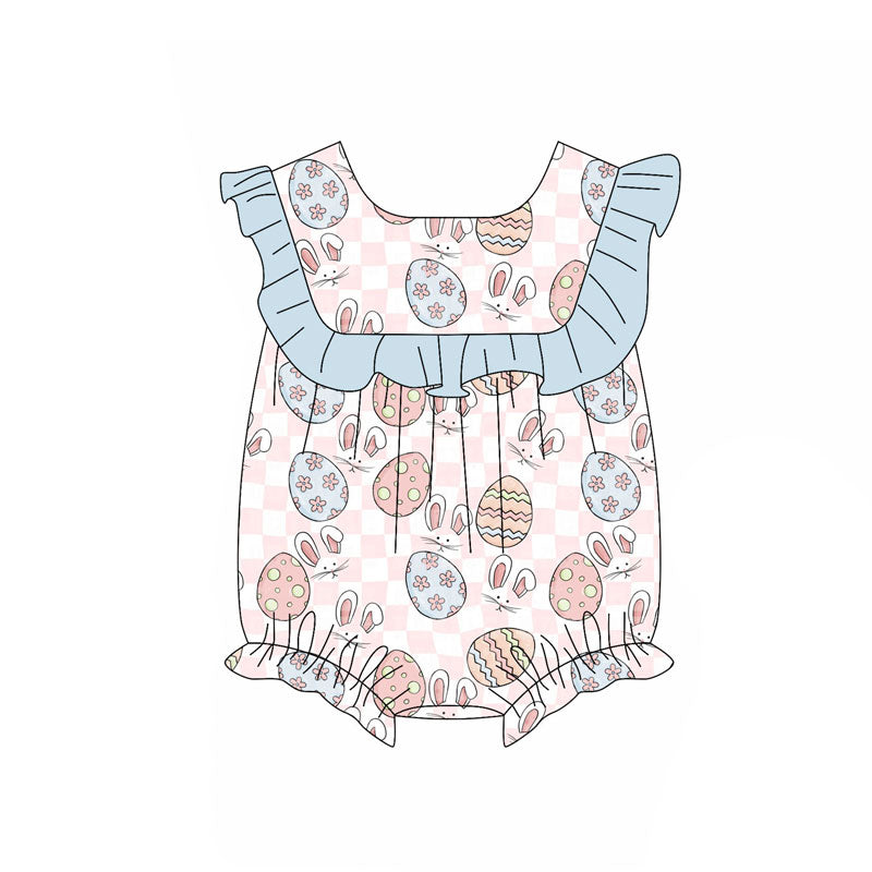 Easter bunny design kids baby holiday romper