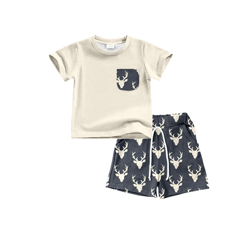 baby boy reindeer design outfit