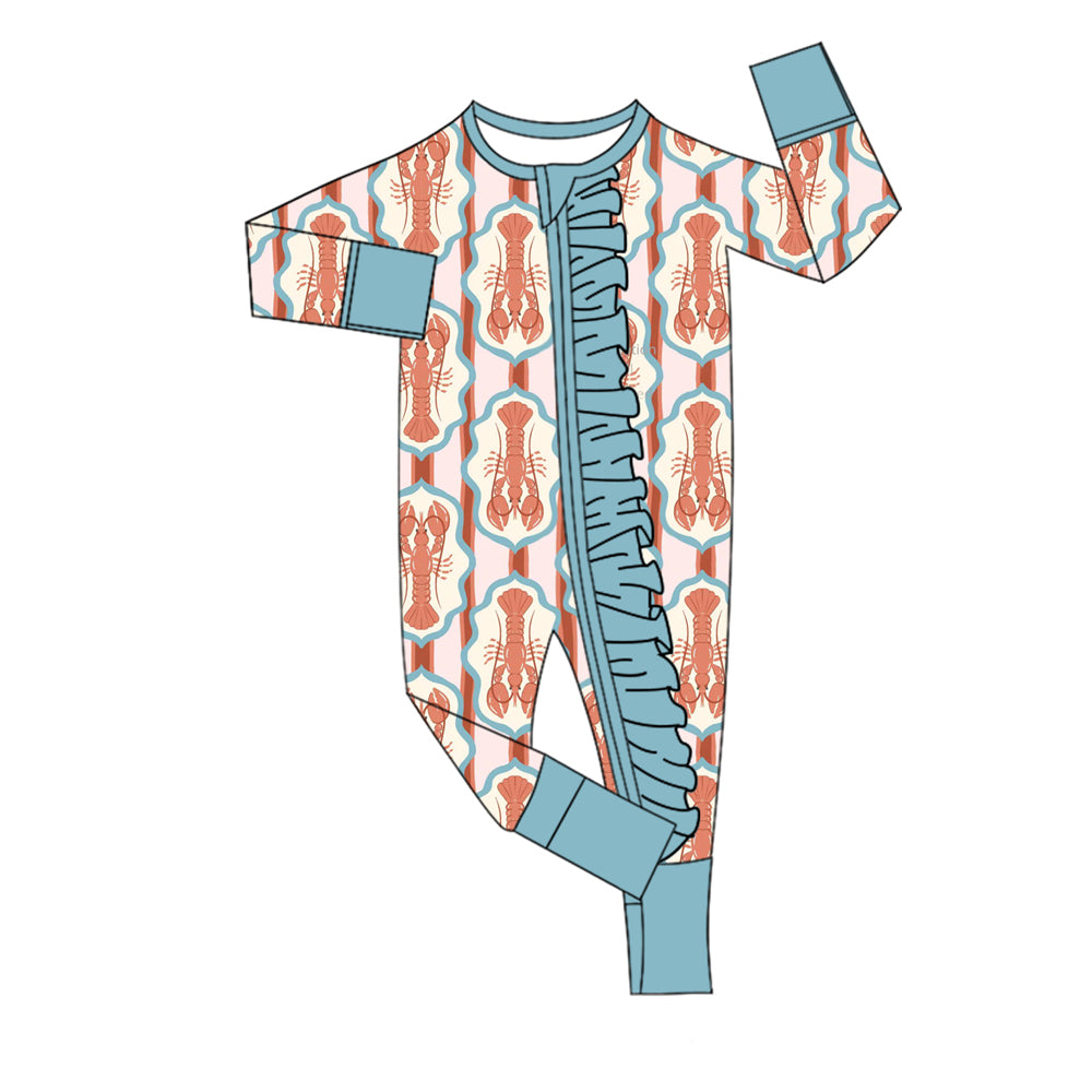 Toddle baby crawfish design romper preorder