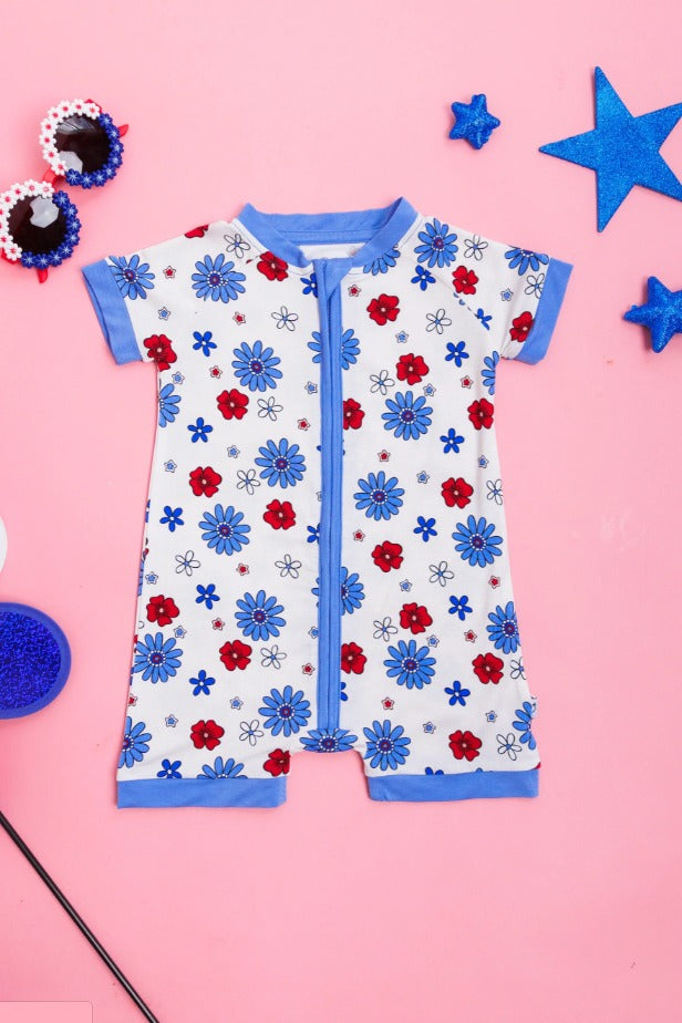 baby wholesale short sleeve zip romper