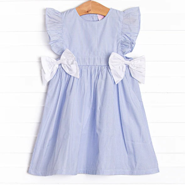 Baby girl blue stripes summer dress