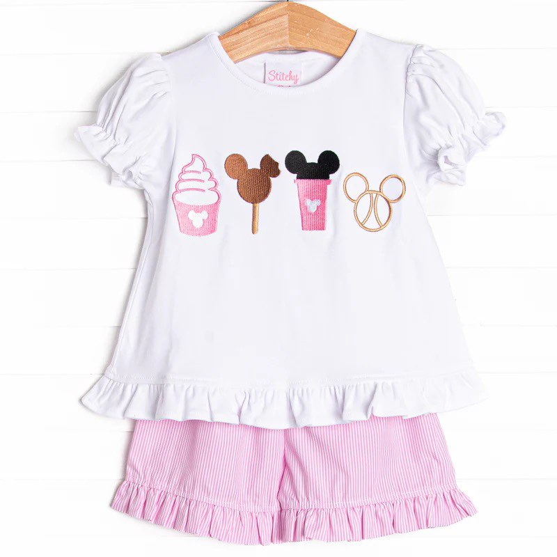 infant baby girl cartoon clothing set