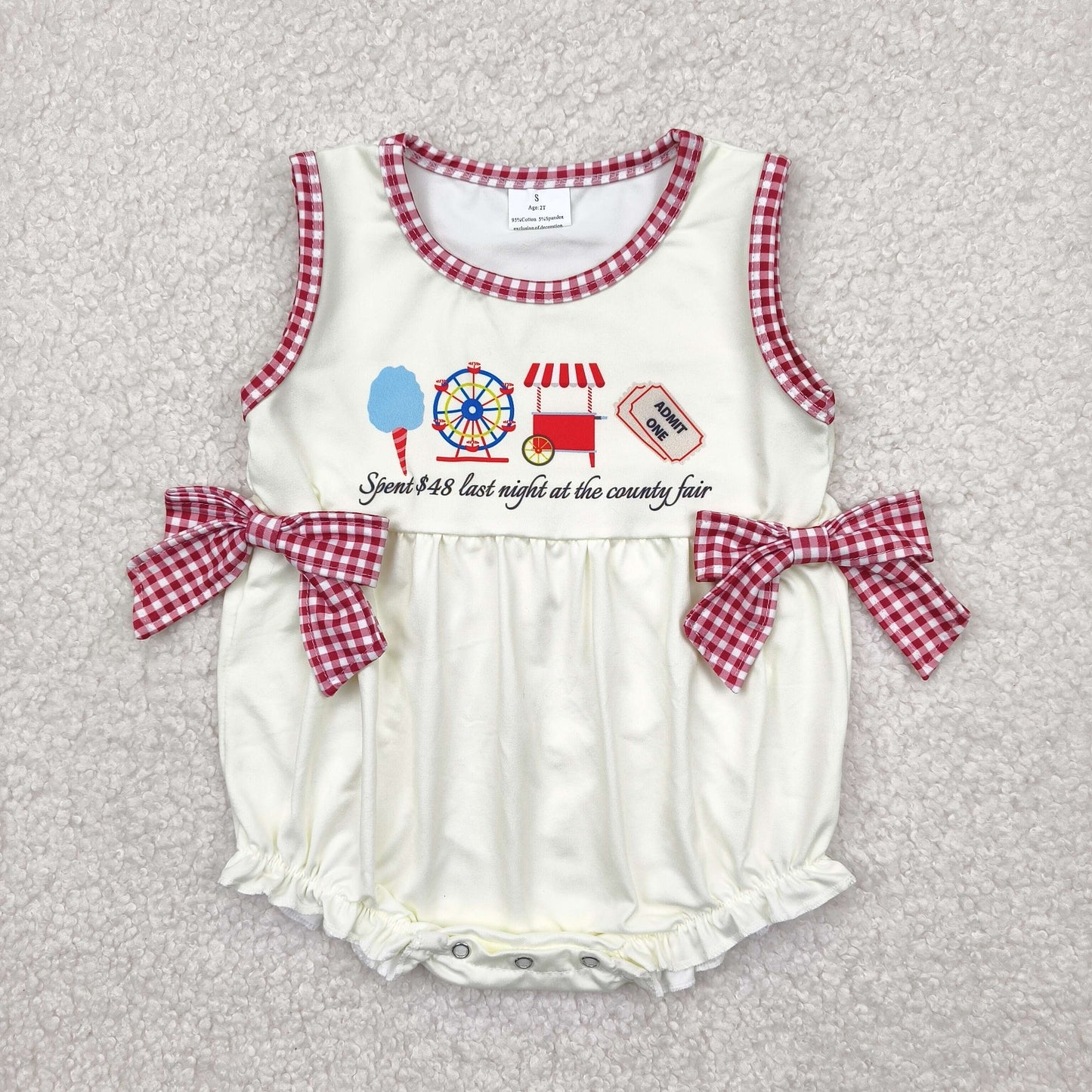 Baby girl county fair summer outfit