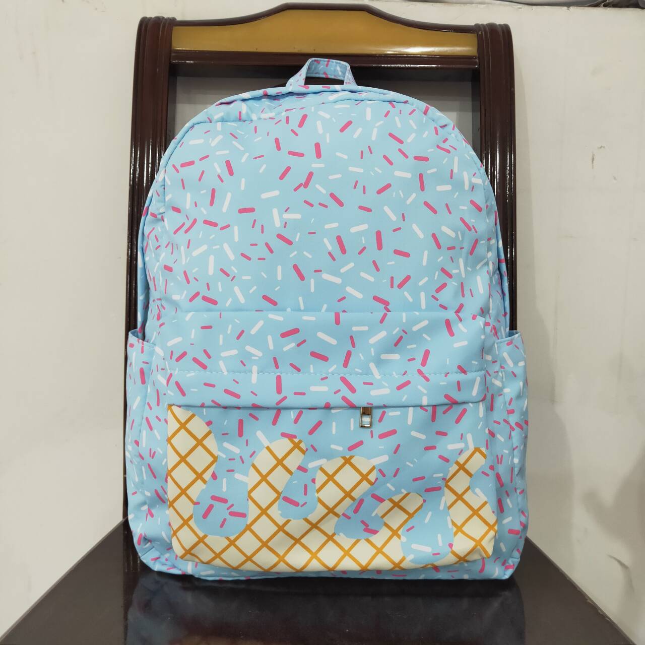 Toddle baby blue team style mini backpack