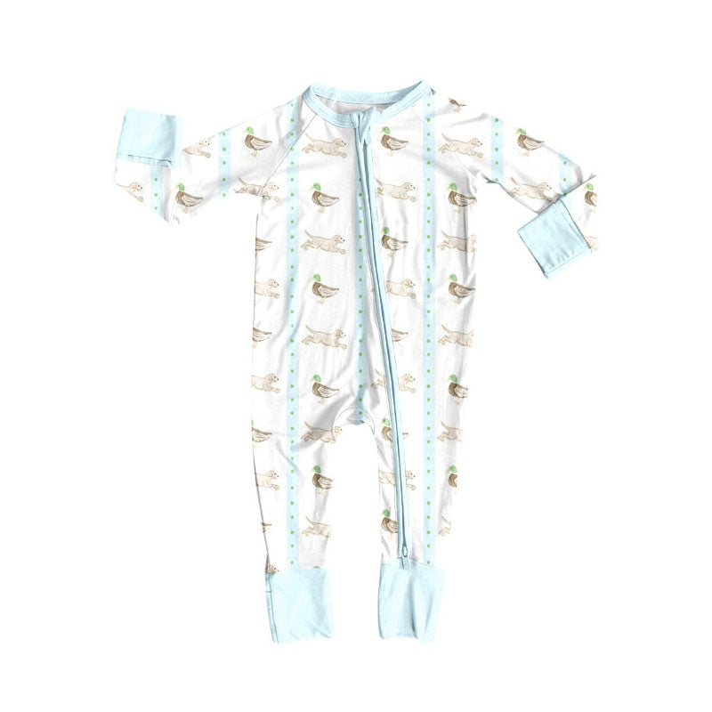 Toddle baby duck dog long sleeve romper wholesale factory price