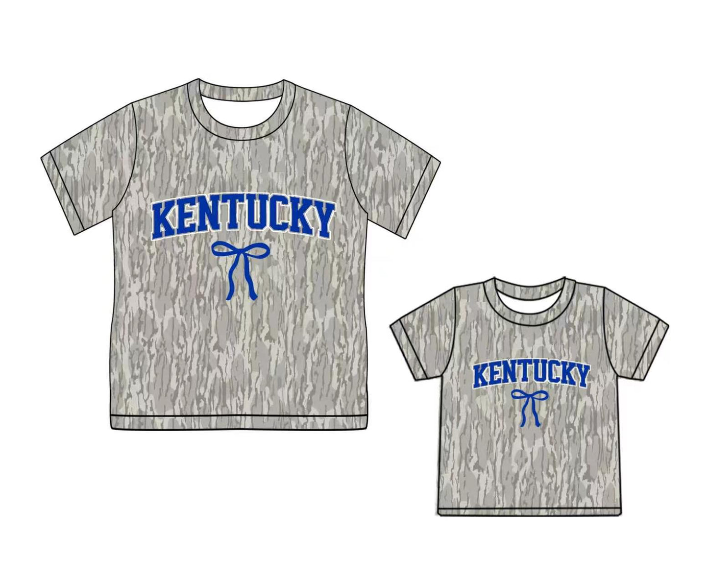 Mommy and Me kentucky team design summer short sleeve top