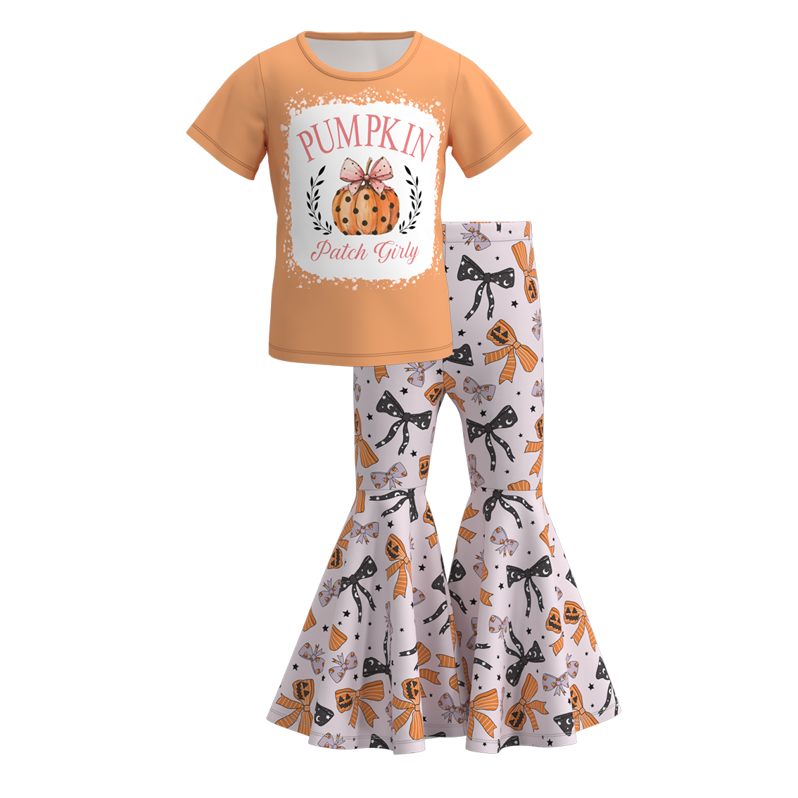 Wholesale Kids Baby Girls Pumpkin Clothes