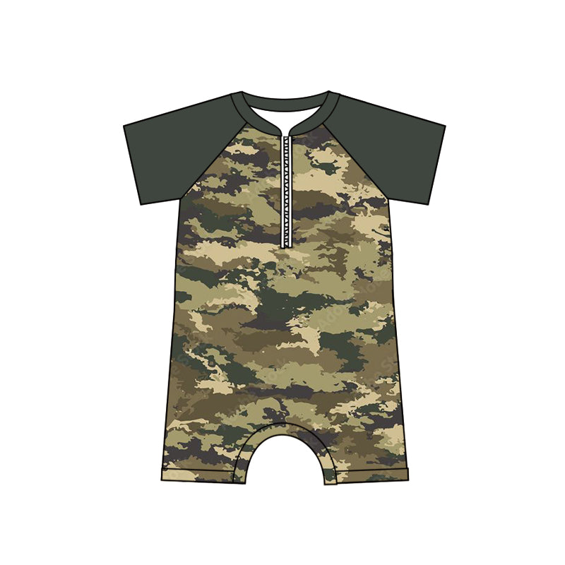 baby boy one piece camo summer bathing suit