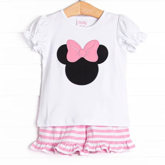 Baby girls custom cartoon design summer clothes