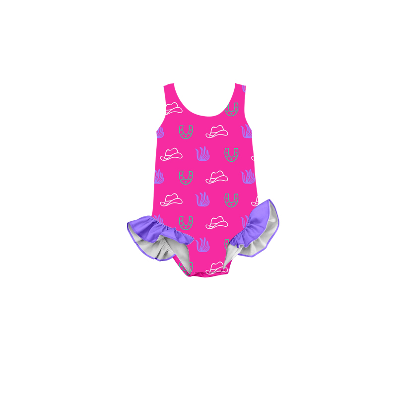 baby girls western bathing suit