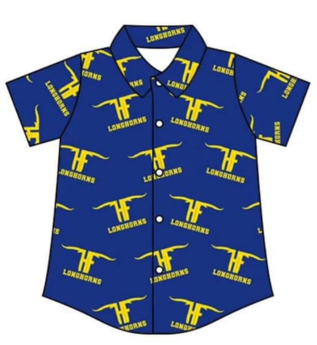baby boy short sleeve team button shirt