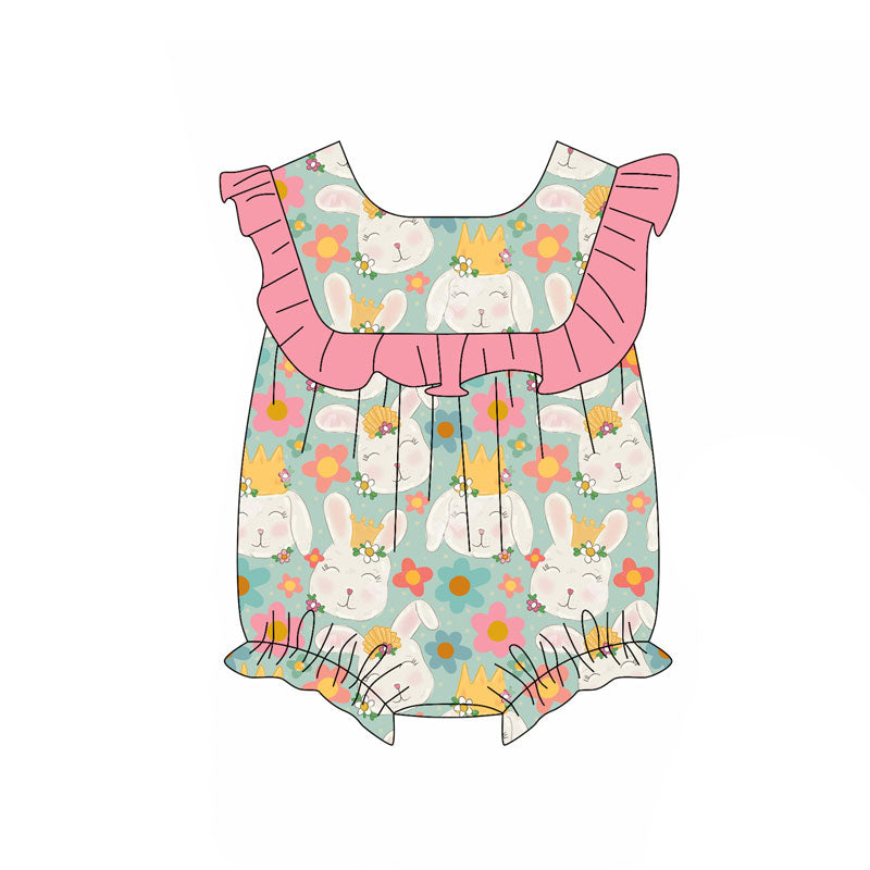 Easter bunny design kids baby holiday romper