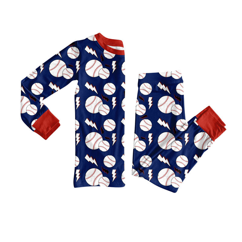 Donuts design kids long sleeve pajama set wholesal factory price