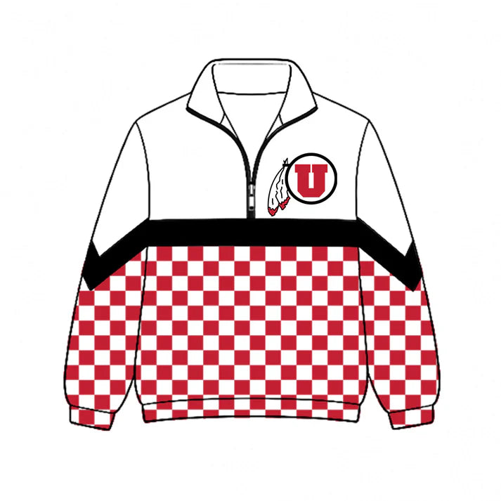 Kids Utah Utes team style long sleeve pullover top