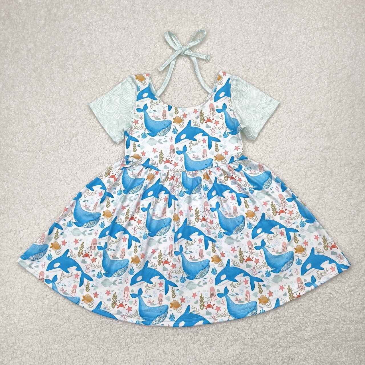Toddle baby girl sea fish summer dress