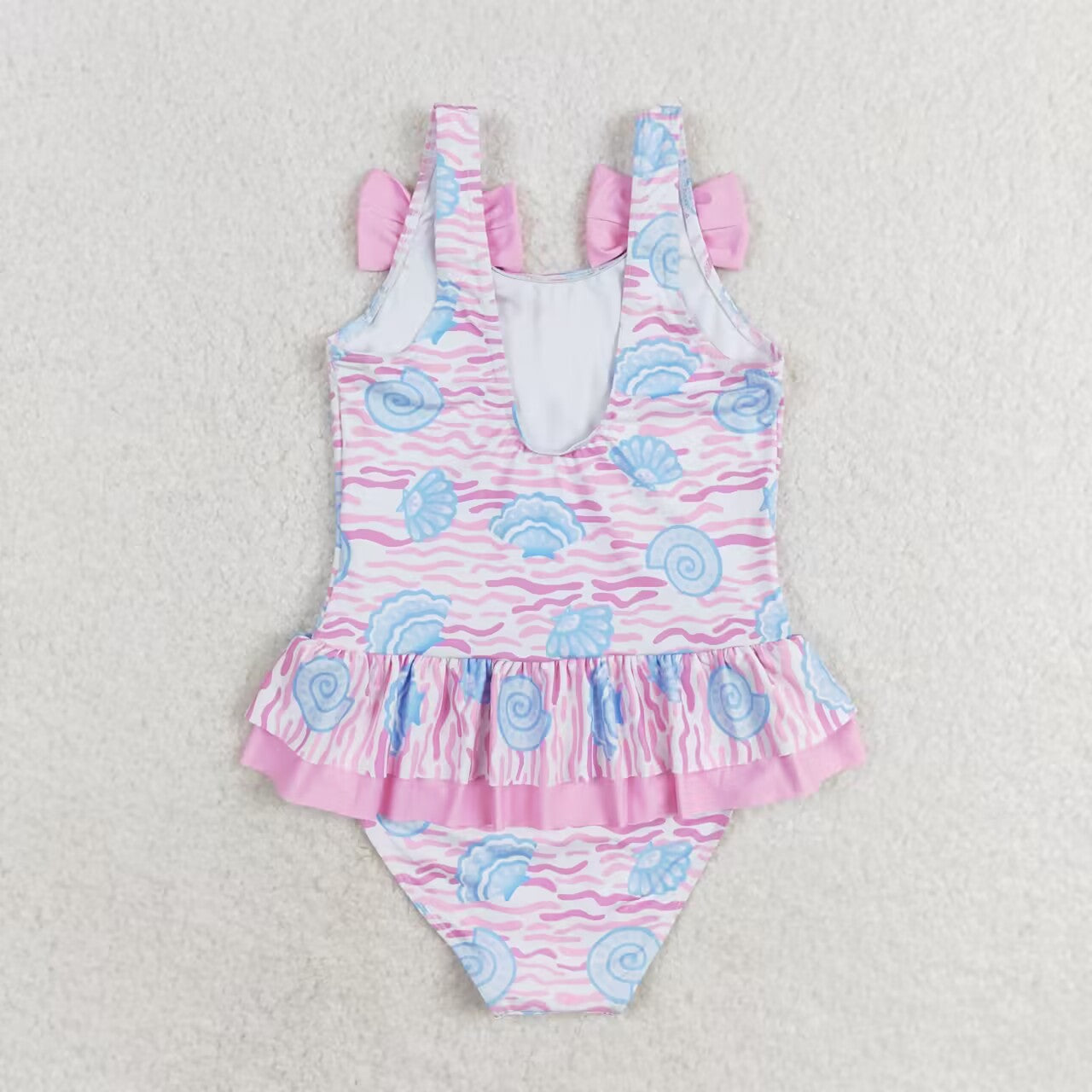 baby girls seaside shell one piece swimwear