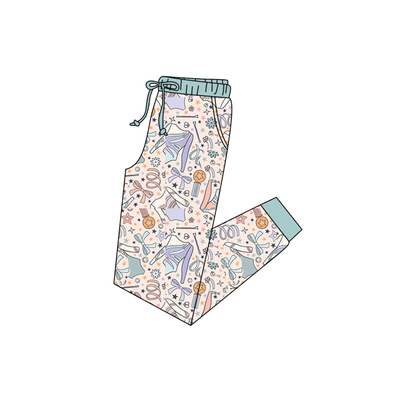 adult print long pants