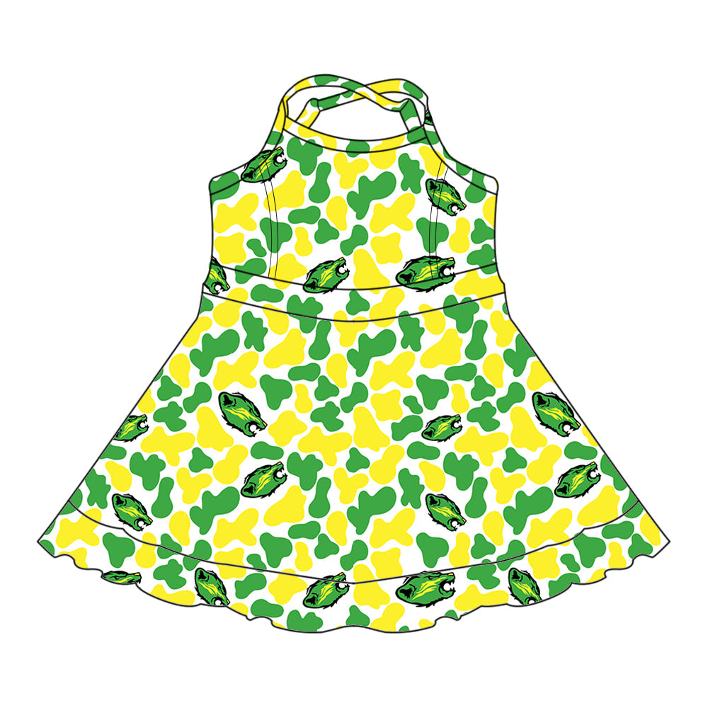 Toddle girls wholesale custom team design dress