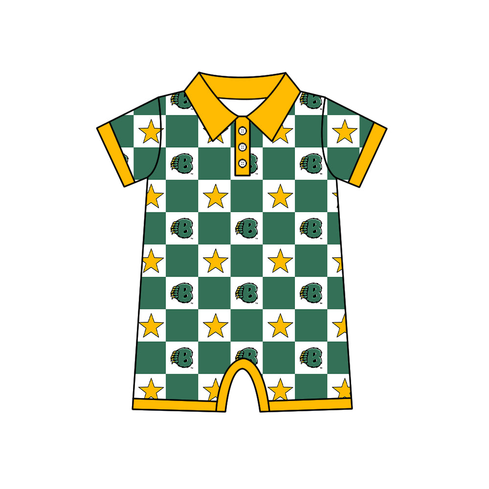 Team design toddle boy summer romper