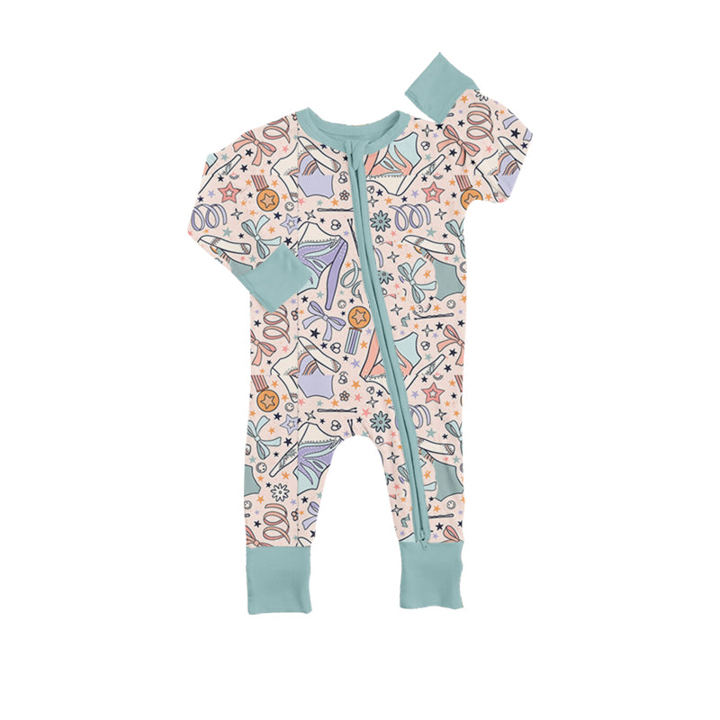 wholesale girls long sleeve zip romper
