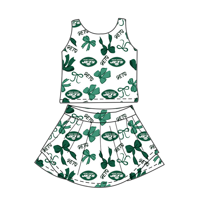 Toddle girls wholesale custom magic design skirt set