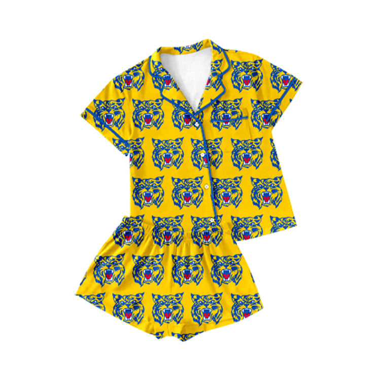 Kids boy custom team style short sleeve pajama set