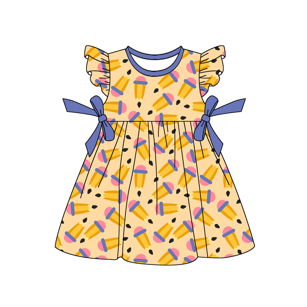 wholesale kids clothes custom back to school design dress