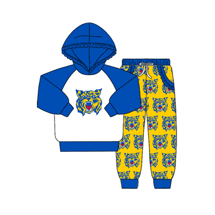 baby girl team design long sleeve hoodie set