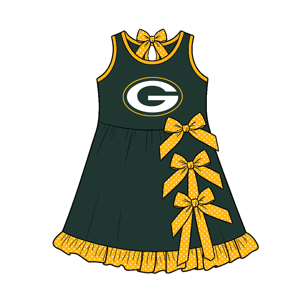 Toddle girls wholesale custom team design yoga dress