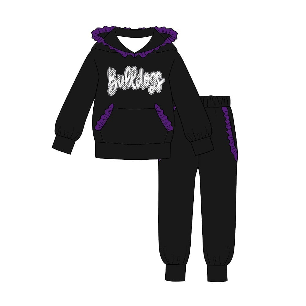 Toddle kids girl custom team hoodies matching pants spring fall design outfit