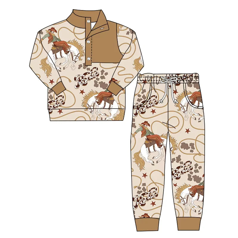 Western cowboy long sleeve outfit wholesal factory price