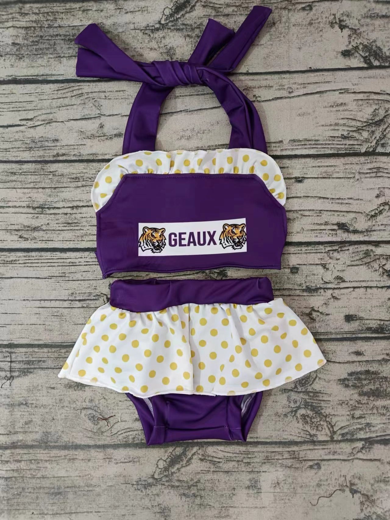 baby girls two pieces team design summer bathing suit
