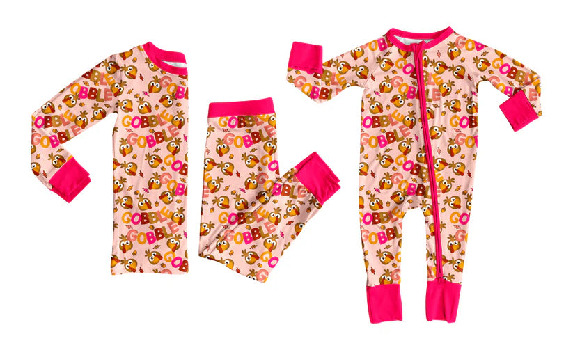 Thanksgiving design baby long sleeve matching clothes whoesale price