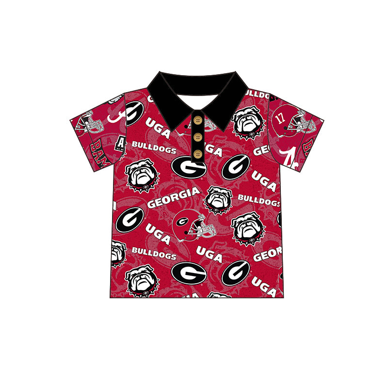 baby boy custom team dog shirt