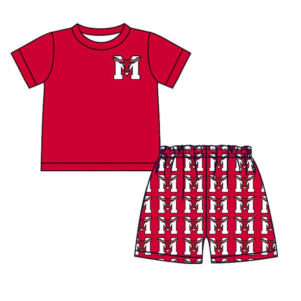 Toddle baby boy summer custom team outfit
