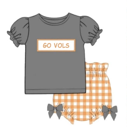 baby girl team colleague bummies set outfit