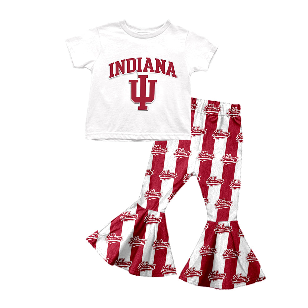 baby girls short sleeve shirt matching pants outfit
