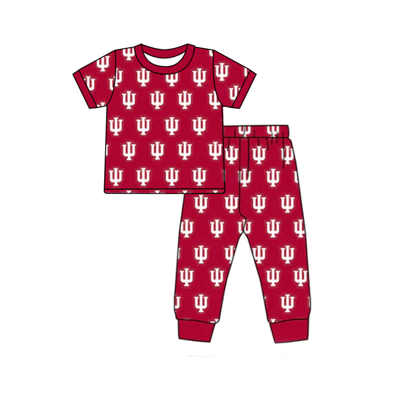 baby girls red team design pajama set
