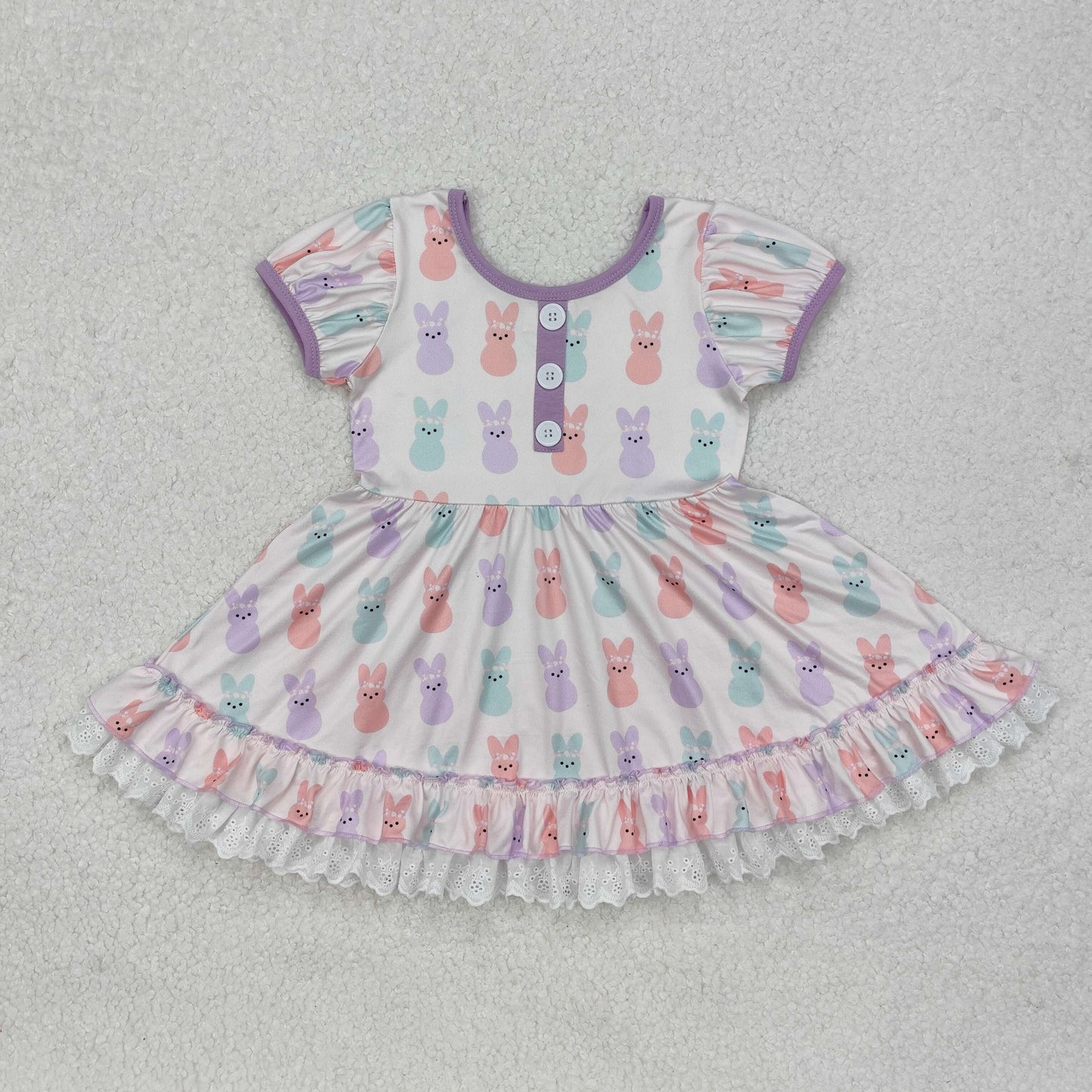 Easter bunny baby girls holiday clothing set