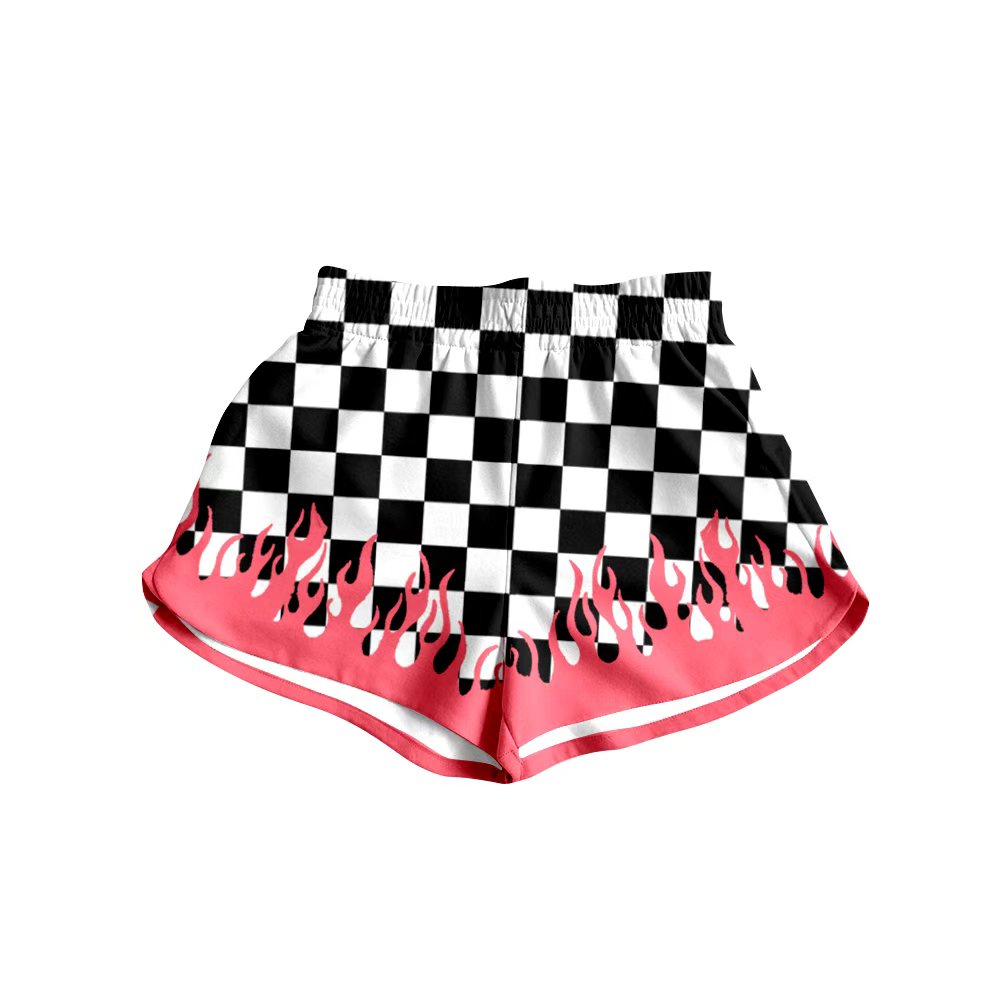 Toddle baby custom design plaid print summer shorts