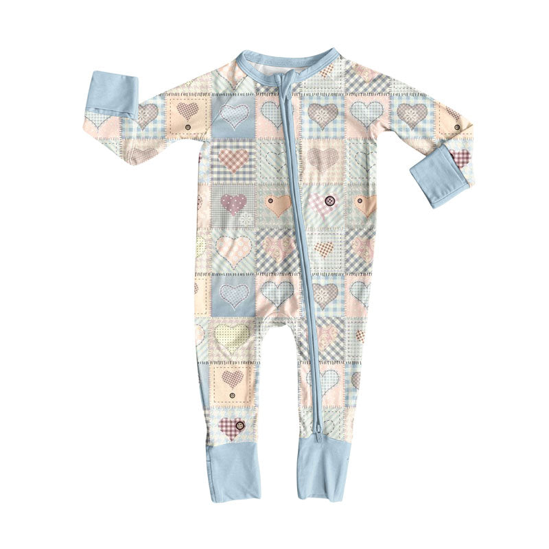 Toddle baby heart design long sleeve romper wholesale factory price
